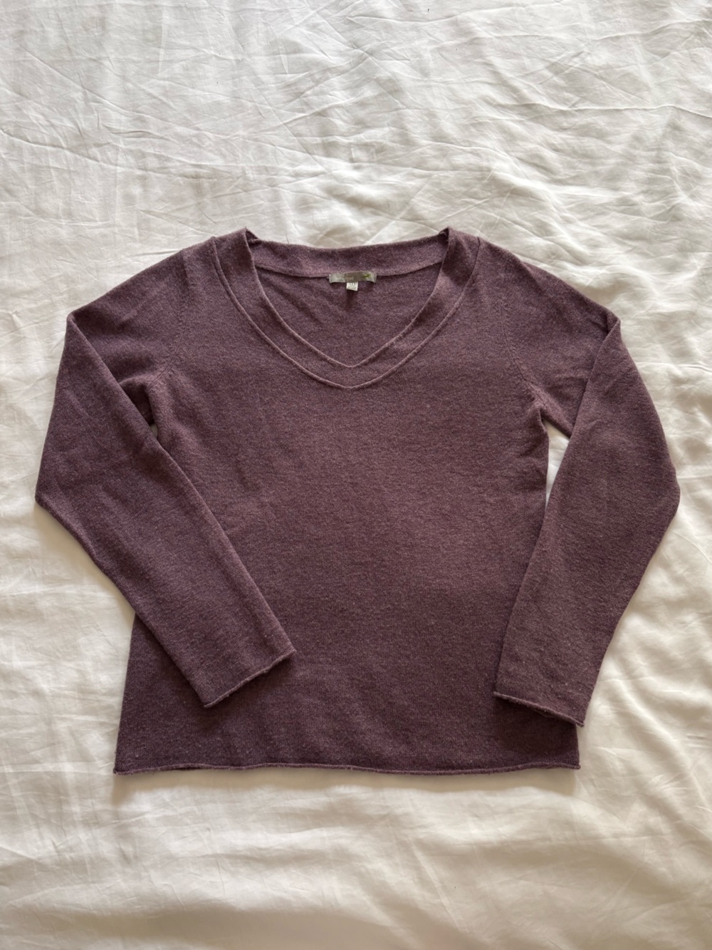 Horny Toad Women's V-Neck Sweater in Plum Mauve